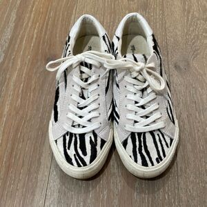 Madewell Zebra suede sneakers